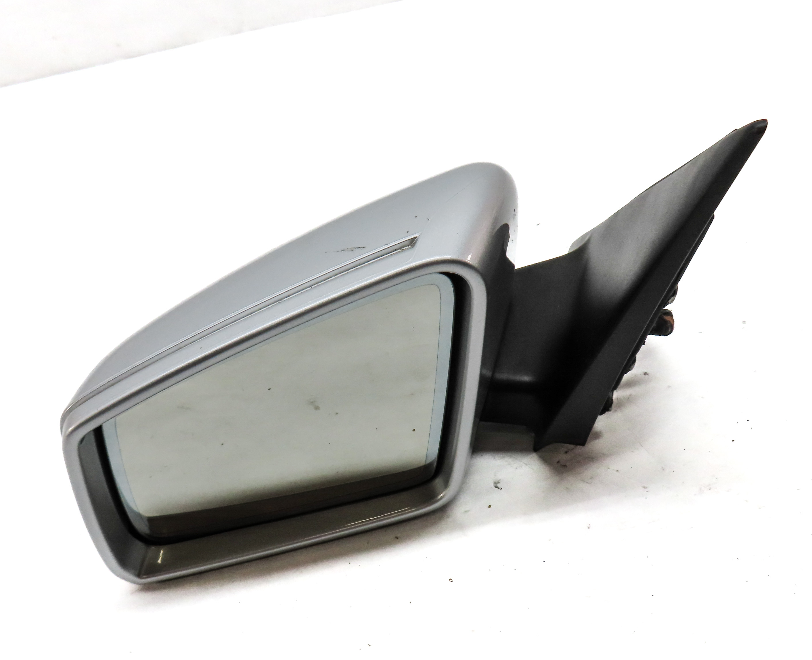 10-12 MERCEDES GLK350 (X204) LEFT MANUAL FOLD HEATED MEMORY DOOR MIRROR (Silver) — exact item pictured
